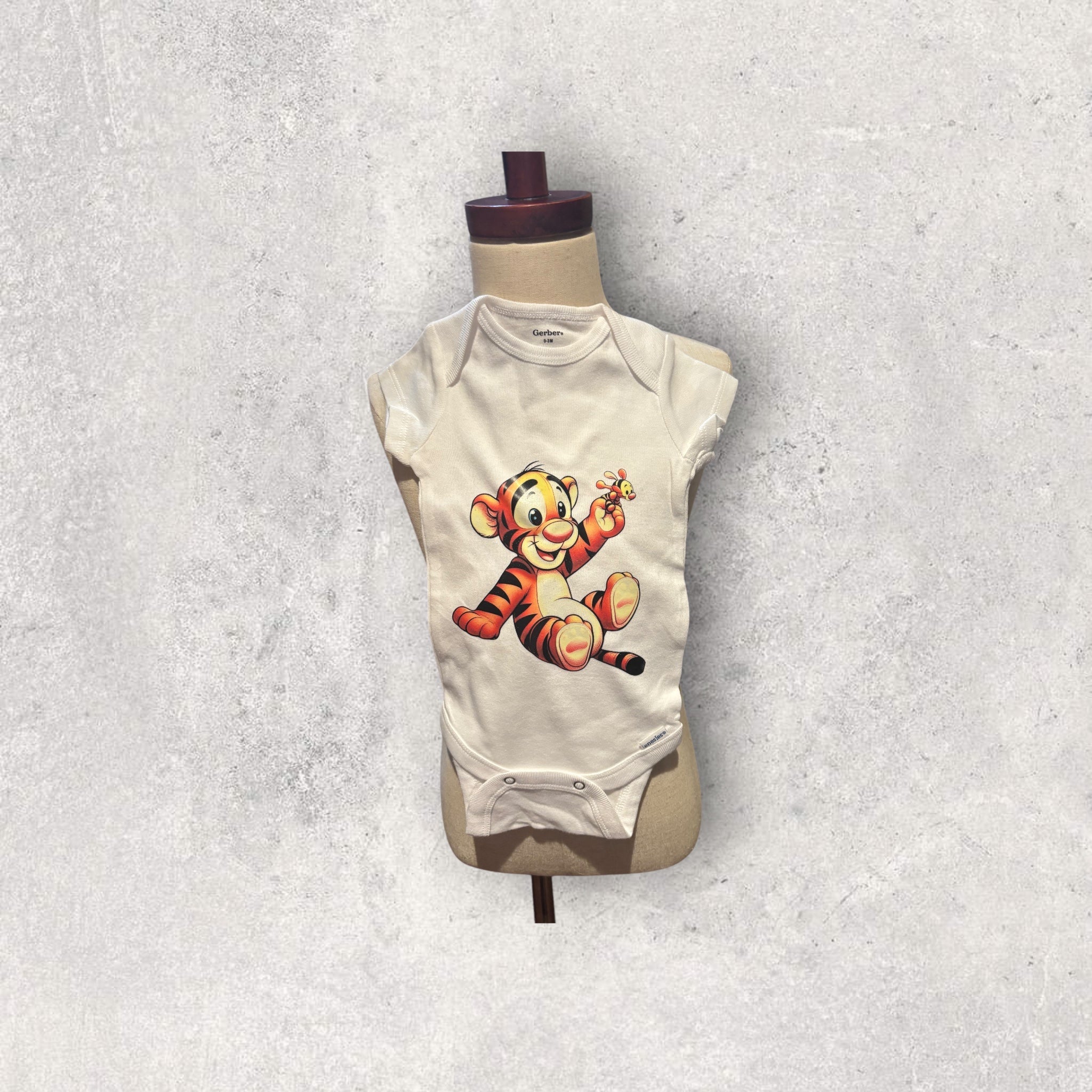 Printed Baby Bodysuit (Tiger)