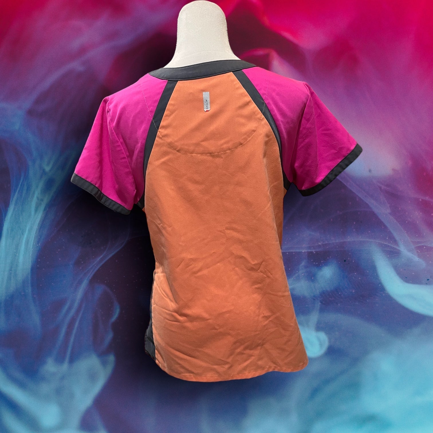 Printed Scrub Top (Heart)