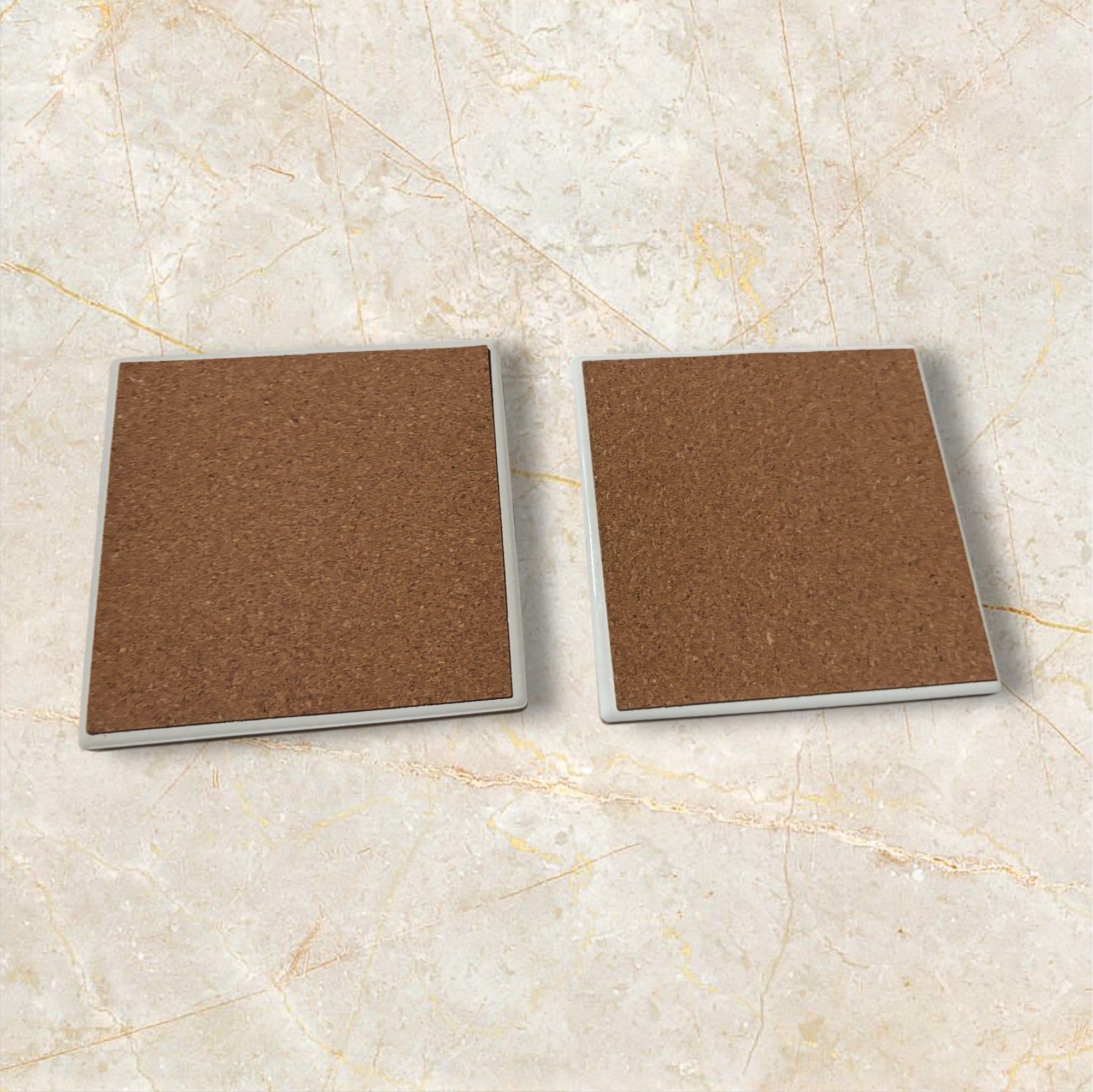 Printed Square Coaster Set of Two (KC)